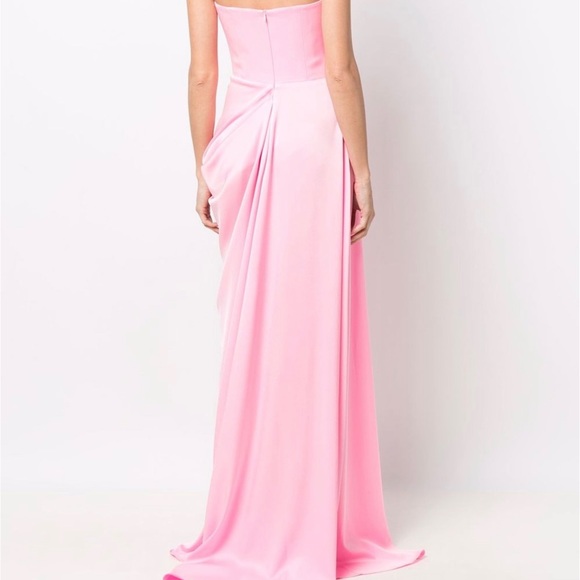 Alex Perry Hudson Strapless Satin-crepe Gown Size small - Picture 3 of 16